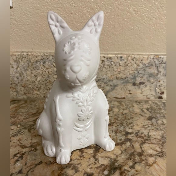 💜 3 for $10 White Ceramic Dog Figurine - Picture 2 of 6